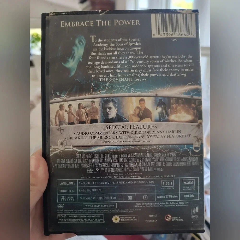 The Covenant DVD Renny Harlin CD adult film horror movie collector women's gift